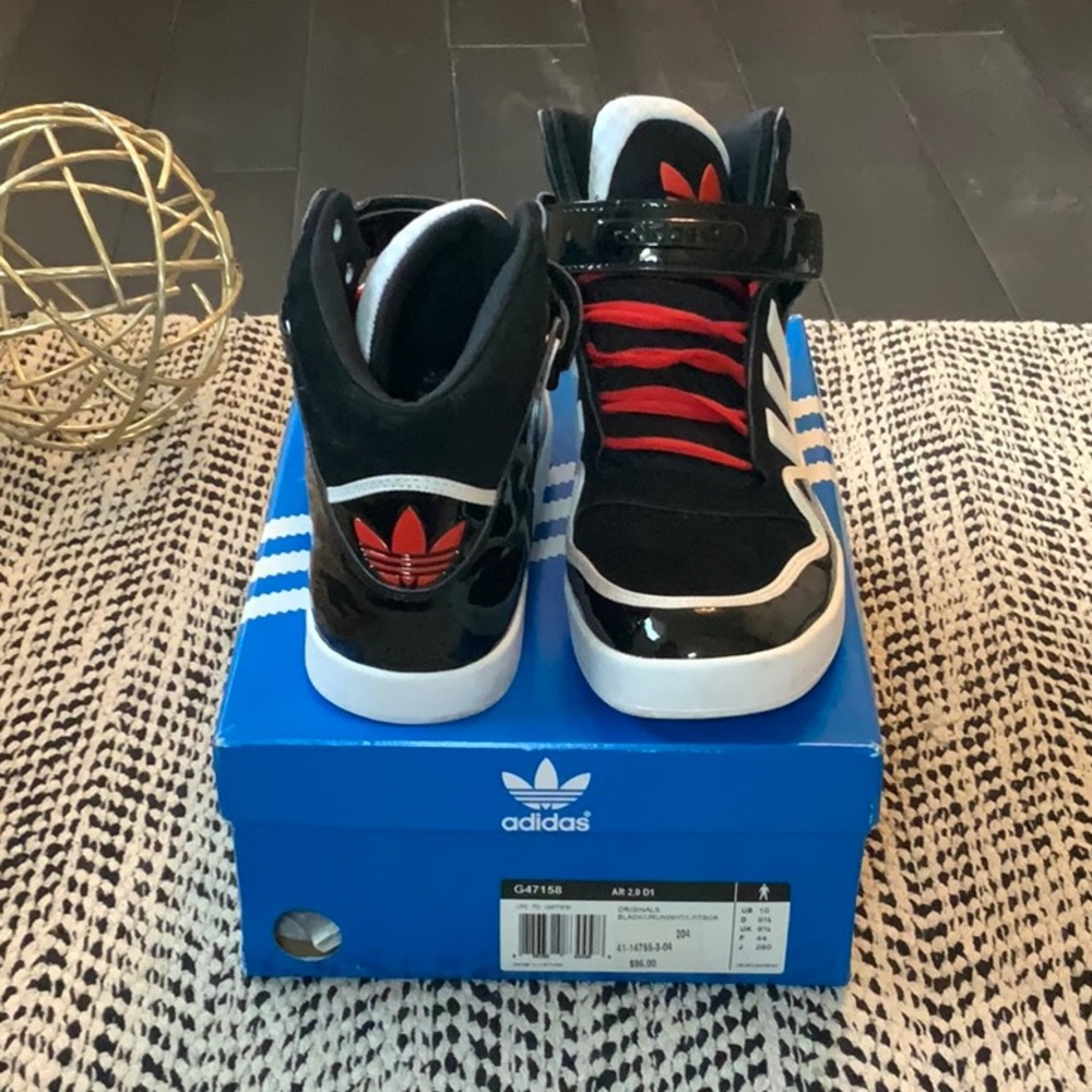 COPY - Adidas originals Men’s Black/Red High Tops…